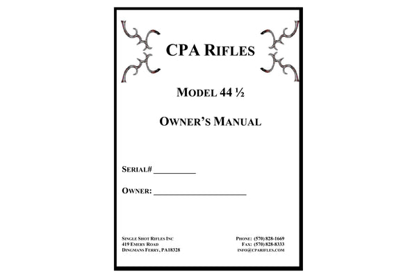 CPA Rifles owner's manual