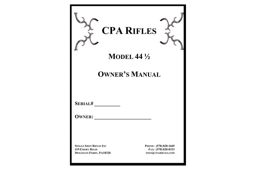 CPA Rifles owner's manual