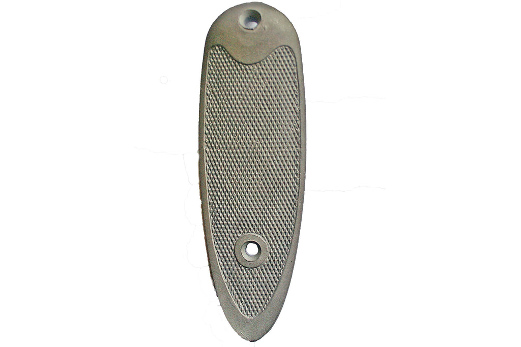 Single shot checkered steel buttplate